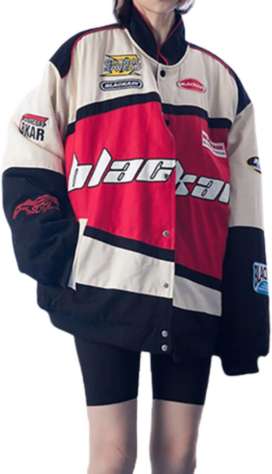 Red BlackAir Vintage Racing Jacket – Iconic Motorsport Style