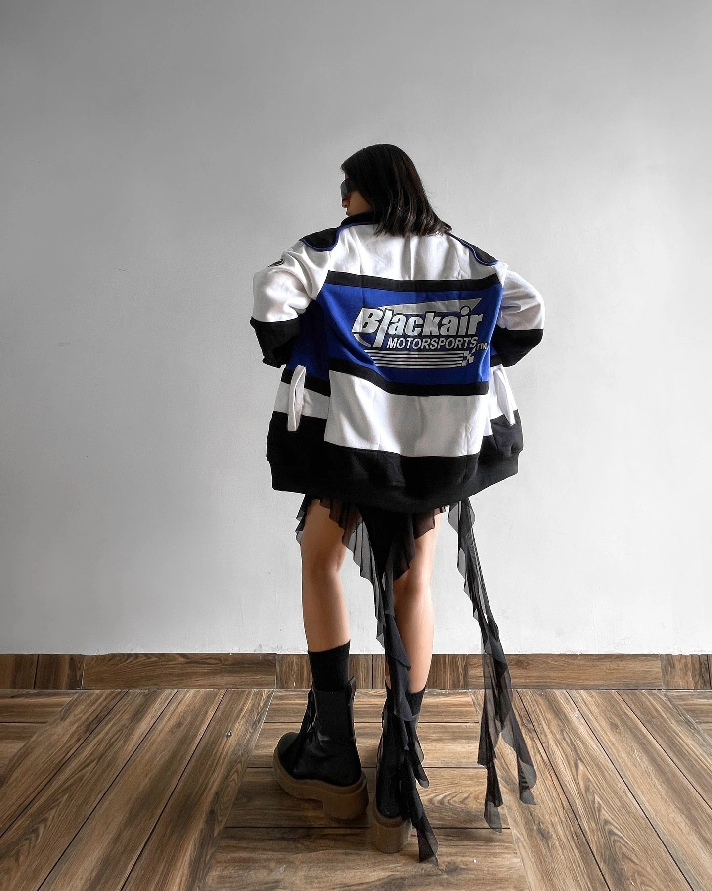 Blue BlackAir Vintage Racing Jacket – Iconic Motorsport Style