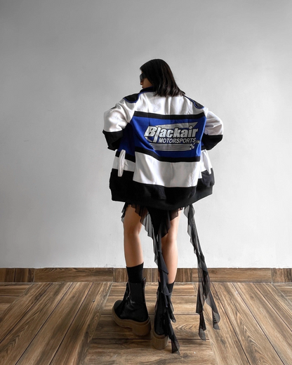 Blue BlackAir Vintage Racing Jacket – Iconic Motorsport Style