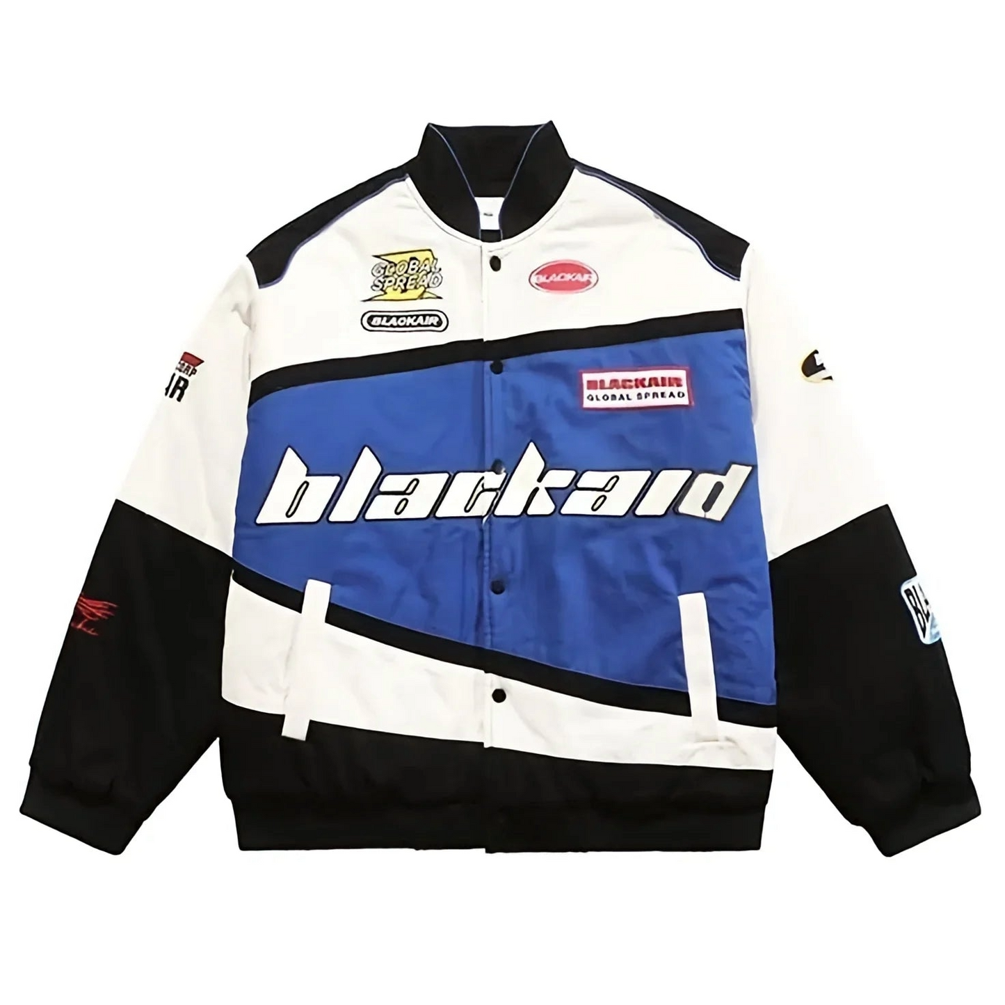 Blue BlackAir Vintage Racing Jacket – Iconic Motorsport Style