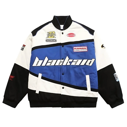 Blue BlackAir Vintage Racing Jacket – Iconic Motorsport Style