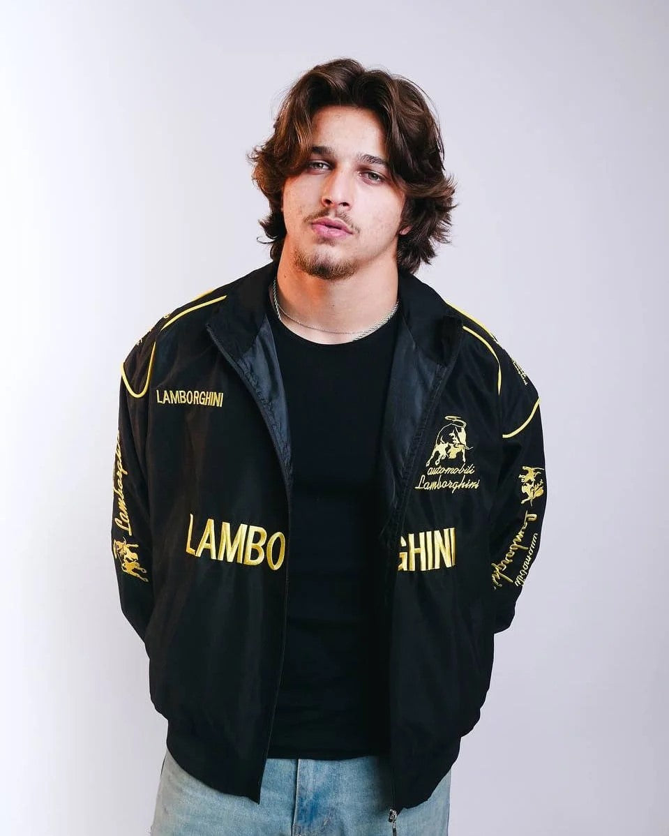 Lamborghini Embroidered Bomber Jacket