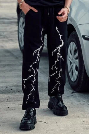 Lighting thunder Aesthetic Baggy Track Pant